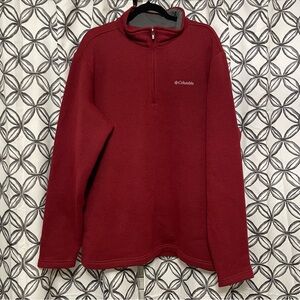 Columbia Men’s Red 1/4 Zip Up Sweater - Never Worn